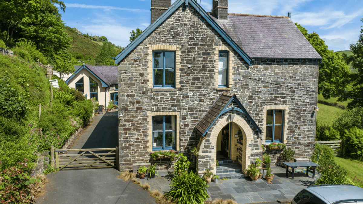 Llanrhystud former Victorian vicarage for sale comes with woodlands and